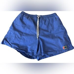 OCEANSIDE Blue Athletic Shorts with Elastic Waistband